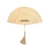 BOHOPHY Straw Palm Hand Held Fan - Handmade Abanico De
