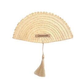 BOHOPHY Straw Palm Hand Held Fan - Handmade Abanico De Mano Woven Hand Fan - Unique Boho Accessories for Personal Use, Wedding Favors, Wall Decor, Fiestas, Bridal Party Souvenirs