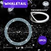 Whaletail WHALETAIL 2PCS Bling Crystal Rhinestone Car Engine Start Ring