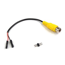 MakerSpot Accessories - 2-Pin RCA (Composite Video, Audio, Coaxial S/PDIF) Female Jack Cable Dongle Adapter, Connect Pi 3 / Pi Zero W to Display Without HDMI Monitor
