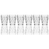 SET of 6 Russian CUT Crystal Drinking Glasses 150ml/5oz -