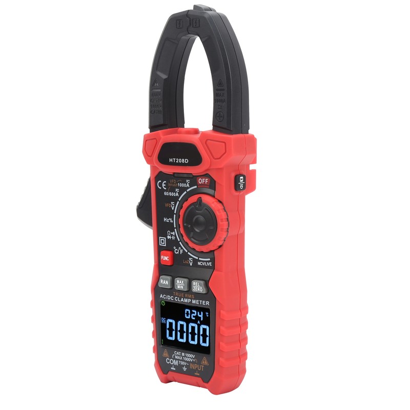 HT208D Digital Clamp Meter AC/DC Voltage Current NCV Tester Multimeter