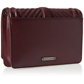 Rebecca Minkoff Chevron Quilted Love Crossbody, GARNET/GUNMETAL