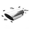 Exhaust Trim Tailpipe Universal Silencer Tailpipe Trim Sport Stainless Steel