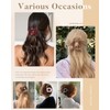 AWAYTR 6Pcs Flat Hair Clips for Women Strong Grip Curved