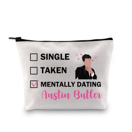 PYOUL Austin B Inspired Gift Mentally Dating Austin B Makeup Bag Austin B Fan Cosmetic Bag Austin B Merch (Mental Date Austin B B)