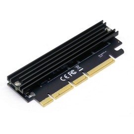 VOLTSPARK NVMe M.2 SSD to PCIe 4.0 X16 Card with Aluminum Heatsink for DIY Computer, NAS, DIY Data Storage Sation, M.2 SSD to PCIe Converter