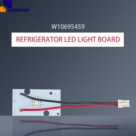 SURPOUF 5PCS W10695459 LED Refrigerator Light Board Replacement W10660728 W11126053 Compatible With Whirlpool W10843353 W11205083 W10412708 W10279030