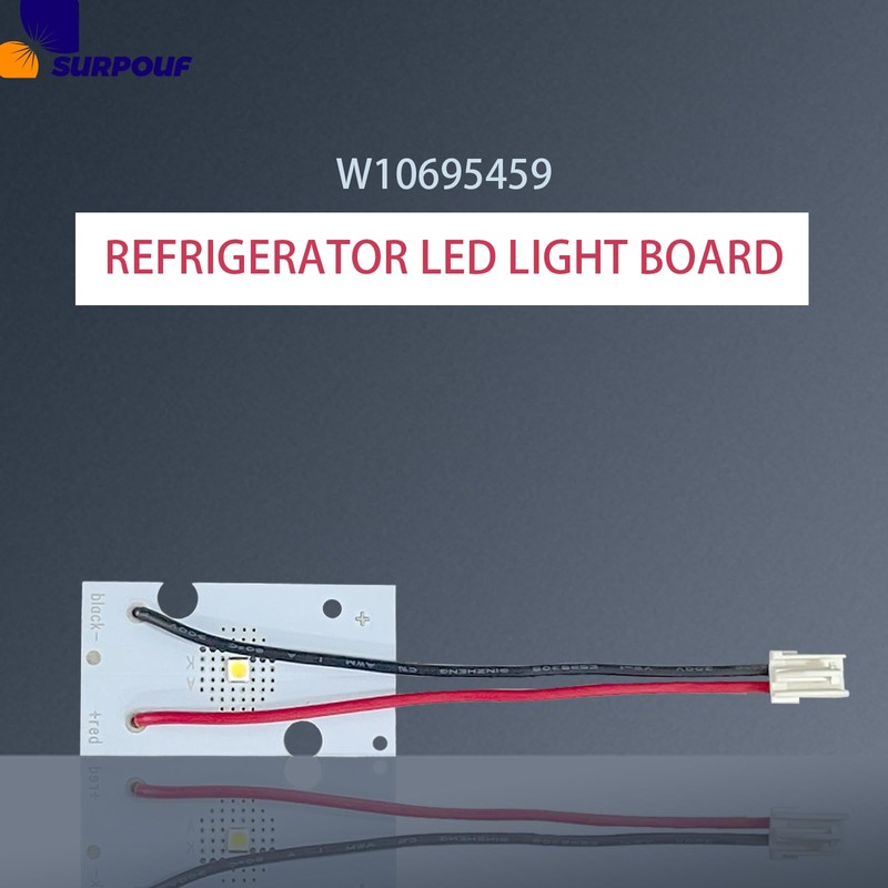 SURPOUF 5PCS W10695459 LED Refrigerator Light Board Replacement W10660728 W11126053