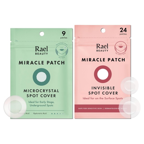 Rael Rael Pimple Patches, Invisible & Microcrystal Spot Cover -