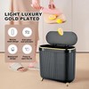 Supteron Bathroom Trash Can with Lid 3.1 Gallon Narrow Trash