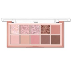 Mysense 10 Colors Eyeshadow Palette,Matte&Glitter Eyeshadow Makeup,Pink Eye Black Pink Eyeshadow Shades,Naturing-Looking,High Pigment Waterproof Eye Shadow Palette,03