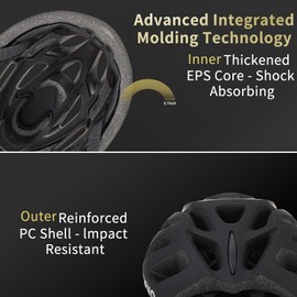 SIFVO Bike Helmet Adult Men and Women, Road Bike Helmet Adjustable Lightweight Bicycle Helmets for Adults to Youth 56-61cm