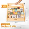 Montessori Baby Bookshelf for Ages 1–3 – 5-Tier Wooden Nursery