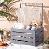 Suzile Wooden Baby Shower Crate Closet, Wood Hamper New Baby