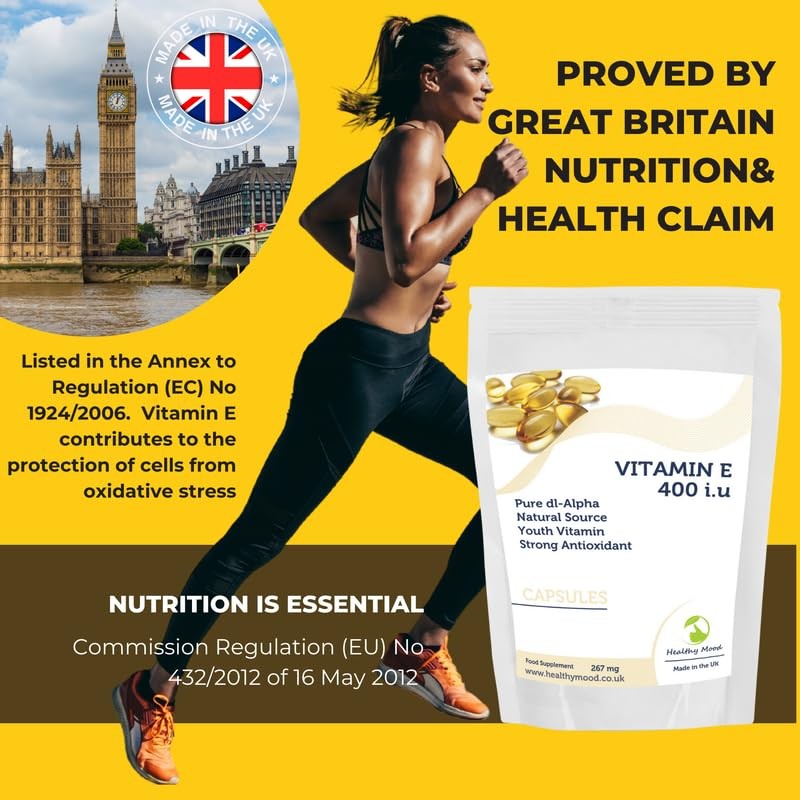 Vitamin E 267mg 400iu Antioxidant 250 Capsules