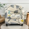 Jusmate Stretch Club Chair Slipcover, 2-Piece Tub Chair Cover Printed