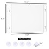 Acrylic Window Sign Holder,Clear Acrylic Frames with 4 Suction Cups,Wall