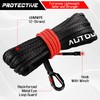 AUTODUNK 3/16" x 50ft Synthetic Winch Rope Kit 8,450LBS with