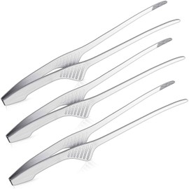 CMD BBQ Tongs, Stainless Steel, Set of 3, BBQ Chopsticks, Convenient Accessory, 9.8 inches (25 cm), For Home Use (Tip)