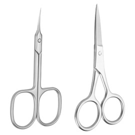 SWYSGS 2pcs Nagelhautschere Extra Fein für Maniküre und Pediküre, Premium Maniküre Schere Multi-Purpose Edelstahl Nagelhaut Pediküre Kit