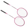 Badminton Rackets Iron Alloy Lightweight Badminton Racquets with 3 Balls