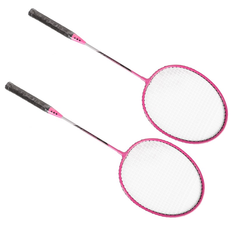 Badminton Rackets Iron Alloy Lightweight Badminton Racquets with 3 Balls