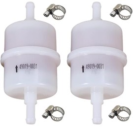 Jerkfily 2 Pack 49019-0031 490190031 Fuel Filter 10 Microns Compatible with Kawasaki EFI FR541V FR600V FR651V FR691V FX730V FX850V FX850V FX921V FX921V FXT00V 730V 850V EFI Engines