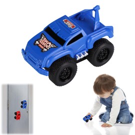 Magnetic Wall Climbing Toy Car, Magnetic Anti Gravity Wall Climbing Car, Magnetic Levitation Inertia Climbing Wall Toy Car (Blue)