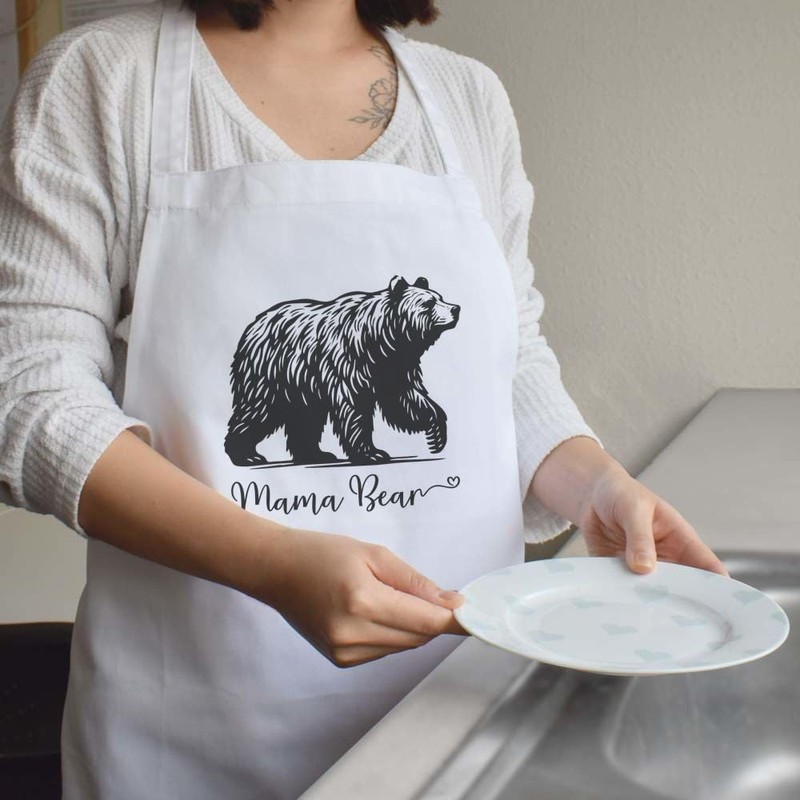 Azeeda 'Mama Bear' Unisex Cooking Apron (AP00079415)