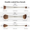 EIGSHOW Makeup Brush, Double Head Makeup Brush Set of 3,