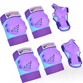Kids/Youth Knee Pads Elbow Pads Wrist Guards Set for Kids Roller Skates, Scooter, Inline Skating, Cycling,BMX Bike, Skateboard, Riding And Outdoor Extreme Multi-Sports