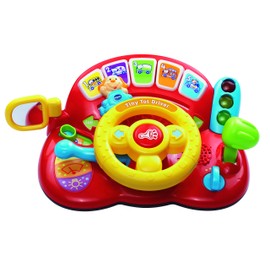 VTech Baby Tiny Tot Driver, Roleplay Steering Wheel for Toddlers, Interactive Driving Toy, Pretend Play Toy with Music and Light, Sensory Play for Kids Aged 12 Months +,Multicolor,19 x 26.5 x 12 cm