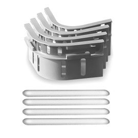 AUOQZ 4Pcs Bed Sheet Holder with Lock Strips, Mattress Bedding Sheet Fasteners Clips Fitted Bedsheet Corner Holders to Keep Fitted Sheets In Place (Gray)