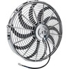Chrome 16 Inch Curved Blade Electric Radiator Fan, Reversible