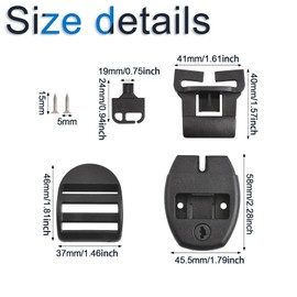 INCREWAY Hot Tub Cover Repair Kit 4 Set Replacement Latch Repair Kit Have Slot Latches Clip Lock with Keys and Hardwares