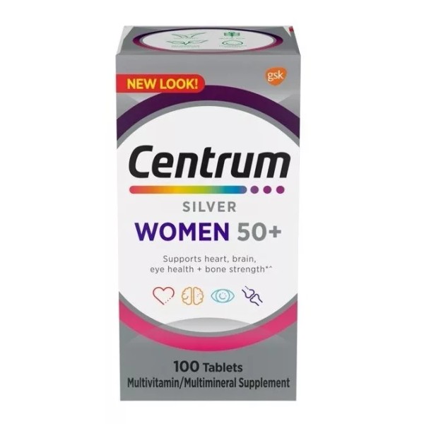 Centrum Silver Mujer Americano 50+ 100 Tabletas Vitaminas #1