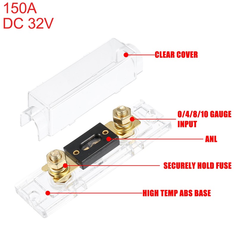 X AUTOHAUX 1 Set Car 1/0 2 4 AWG Wire