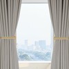 Yagoo 4 Pcs Adhesive Curtain Holdbacks，Screw-in Curtain Tie Backs Curtain
