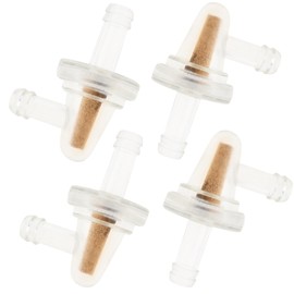 Windance 90 Degree Sintered Bronze Filter Element Inline Fuel Filter for 1/4 Inch Fuel Line Motorcycle Dirt Bike ATV UTV Quad Snowmobile, Clear Gasoline Filter