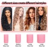 4 Sizes Self-Grip Hair Rollers Set with Clips - 4