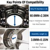GTownWorks 2.6in Wheel Center Caps 66mm ABS Plastic Wheel Center