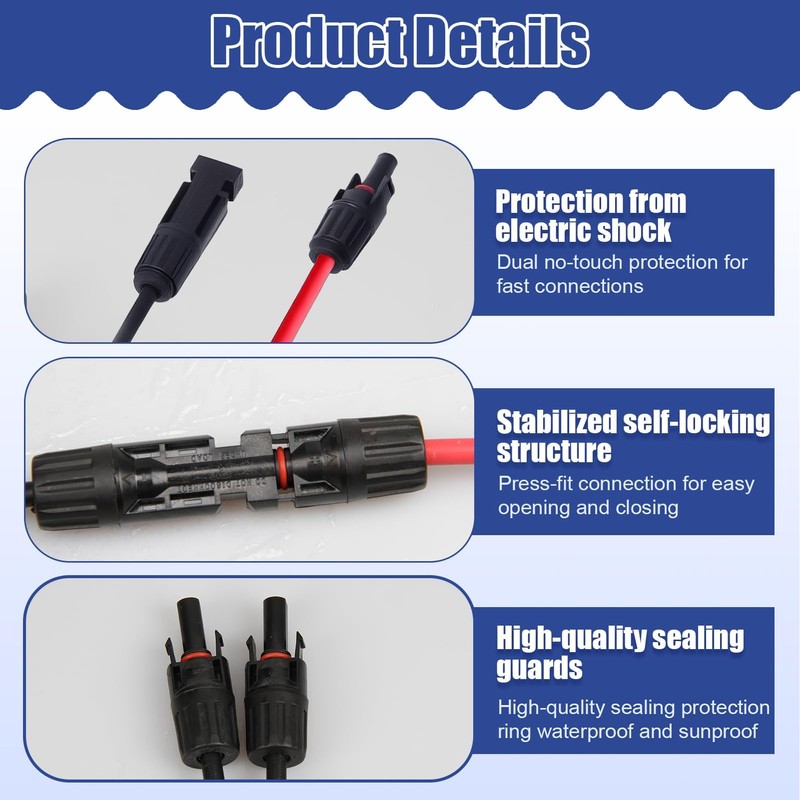 Solar Cable Y Splitter Plug Solar Solar Panel Cable Male