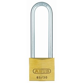 ABUS 12292 60mm Long Shackle Brass Padlock with 6302 Alike Keyed