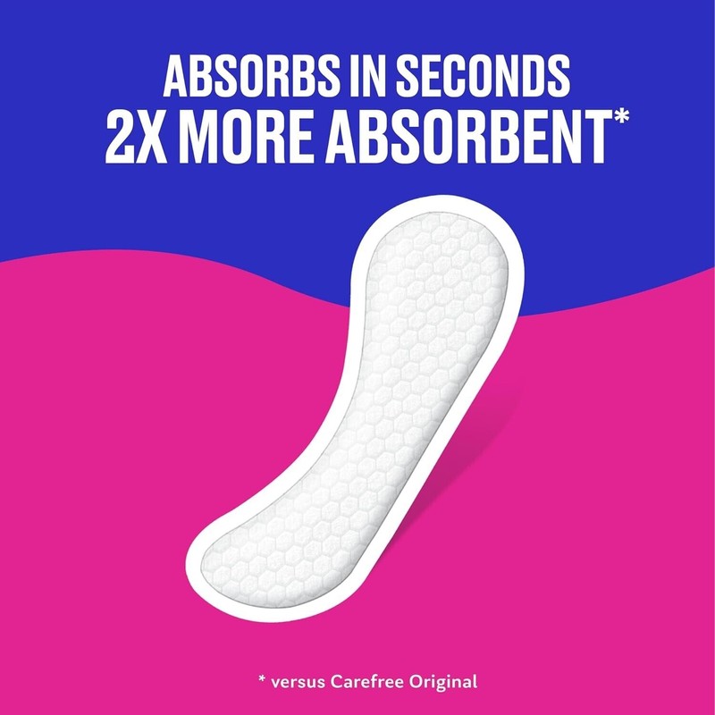 Carefree Panty Liners for Women Regular Unscented 54ct - Daily