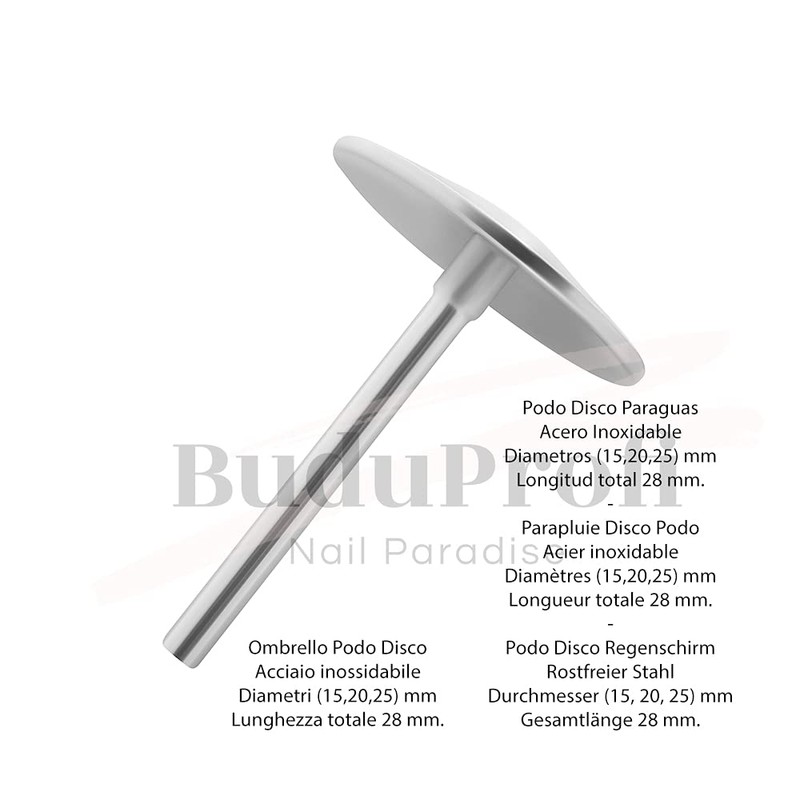 Staleks Pro Expert Pedicure Disc in Stainless Steel, Umbrella, 5