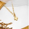 CHESKY 14K Gold Plated Chunky Cross Necklace for Women Trendy
