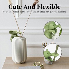 Plant Cutting Holder, Plant Propagation Buddy, Plant Propagation Friends, Plant Nurturing Decorative Plant Supports for Buds, Stems, Branches and Cuttings for Indoor Garden Plant Lover (Elephant 3PC)