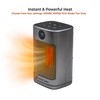 Comfort Zone Digital Desktop Heater, 1500W/1000W, ECO Mode, Thermostat, Remote