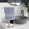 Zitalupy T-Shape Bath Hand Towel Holder Stand, Stainless Steel Free